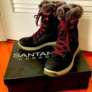 NWT Santana Canada storm by cougar snow boots. Material velour and Leather.